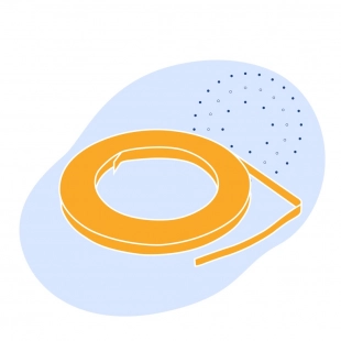 Лента с полимерным покрытием 0.55 мм ПВХ ГОСТ 34180-2017