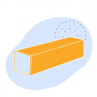Оцинкованная квадратная труба 60х60х2 мм Ст3сп ГОСТ 8639-82