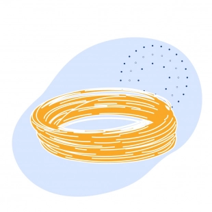 Канат одинарной свивки ЛК-О 6.8 мм ГОСТ 3062-80