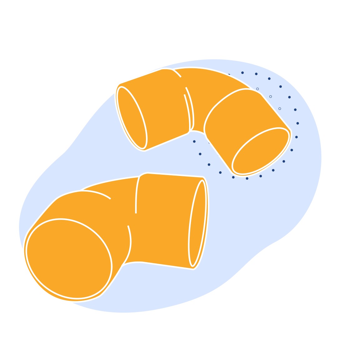 Отвод медный однораструбный 90° 22 мм М1р ГОСТ 32590-2013