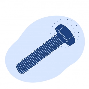 Болт М20x10 мм 40Х ISO 4017