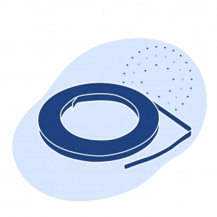 Лента с полимерным покрытием 0.55 мм ПВХ ГОСТ 34180-2017