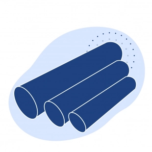 Труба ПНД водопроводная 400х66.4 мм SDR 6 ПЭ 100 ГОСТ 18599-2001